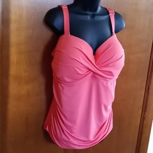 NWT Anne Cole Swim Top Size 24 Woman's
